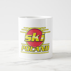 Taza De Café Gigante logotipo de Ski Polonia 80
