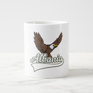Taza De Café Gigante logotipo de viaje a Albania