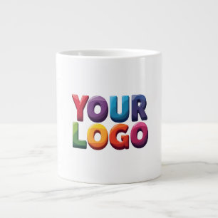 Taza De Café Gigante Logotipo personalizado: sube tu logotipo   Negocio