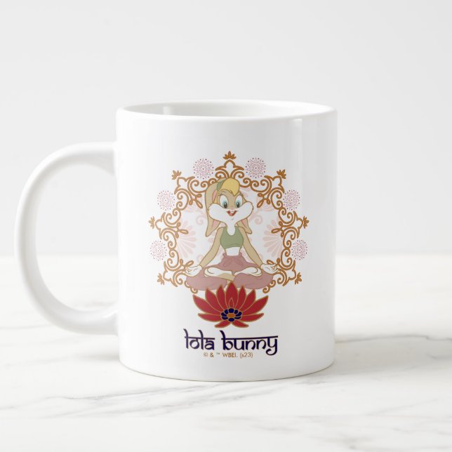 Taza De Café Gigante Lola Bunny Yoga Lotus Pose (Izquierda)