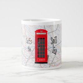 Taza De Café Gigante London Underground Tube Map Red Phone Booth