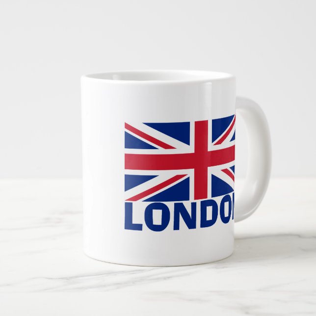 Taza De Café Gigante Londres en azul (Derecha)
