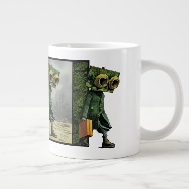 Taza De Café Gigante Looking for better ground (Derecha)