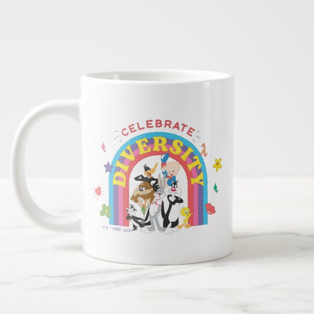 Taza De Café Gigante LOONEY TUNES™ - Celebrar el arcoiris del orgullo d (Izquierda)