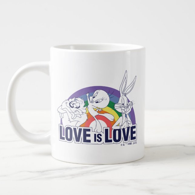 Taza De Café Gigante LOONEY TUNES™ - El amor es amor (Izquierda)