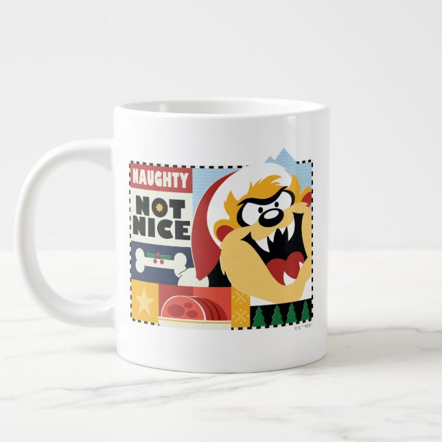 Taza De Café Gigante LOONEY TUNES™ TAZ™ Naughty Not Nice (Izquierda)
