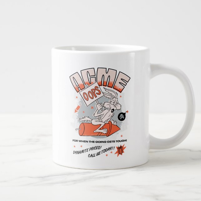 Taza De Café Gigante LOONEY TUNES™ | WILE E. COYOTE™ ACME Dinamita (Derecha)