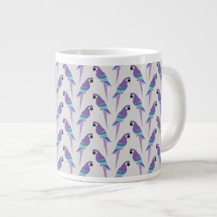 Taza De Café Gigante Loros púrpuras