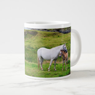 Taza De Café Gigante Los caballos de Connemara Galway, Irlanda