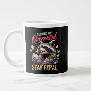 Taza De Café Gigante Los conejos están sobrevalorados Permanezcan feral