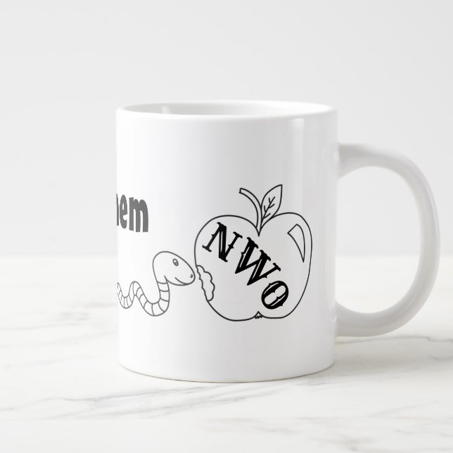 Taza De Café Gigante Los conocerás Mug (Derecha)