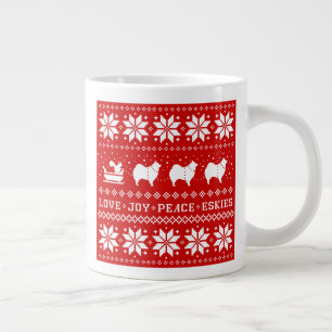 Taza De Café Gigante Los esquimales estadounidenses marcan en la festiv