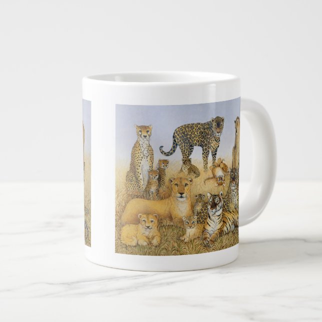 Taza De Café Gigante Los gatos grandes (Derecha)