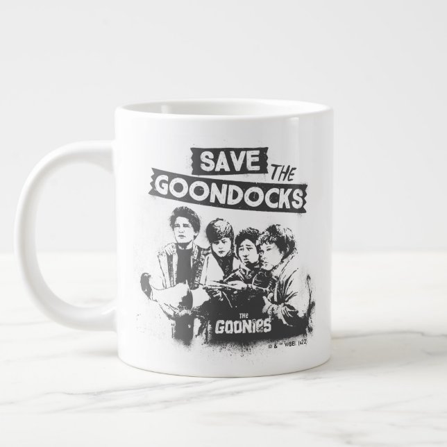 Taza De Café Gigante Los Goonies "Salven Los Docks Goon" (Izquierda)