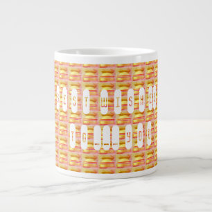 Taza De Café Gigante Los mejores deseos arte con colores de mensajes or