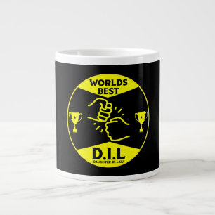 Taza De Café Gigante Los mejores regalos de la ley y la hija