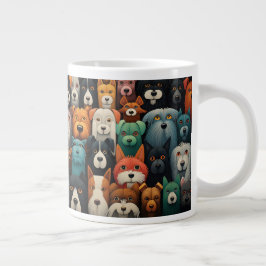Taza De Café Gigante Los perros hacen el regalo de los mejores amigos