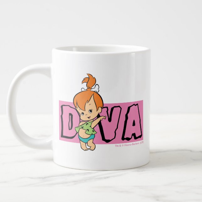 Taza De Café Gigante Los Picapiedra | Pebbles - Pequeña Diva (Izquierda)