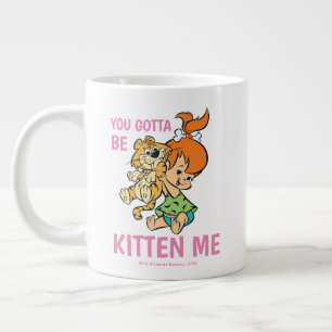 Taza De Café Gigante Los Picapiedra   Pebbles y su tigre