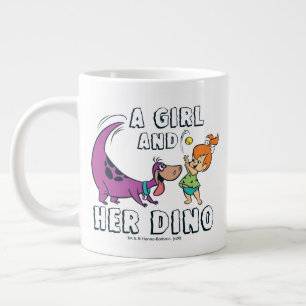 Taza De Café Gigante Los Picapiedra   Pelota de canicas y dino