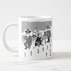 Taza De Café Gigante Los piratas están jardinería usando una pierna de