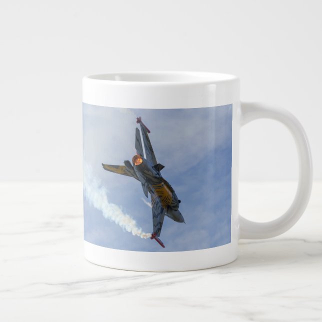 Taza De Café Gigante Los Tigres F-16 Se Tornan Y Queman (Derecha)