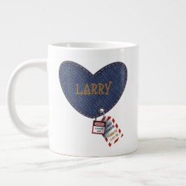 Taza De Café Gigante LOTO Jean Heart Patch