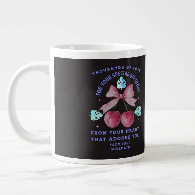 TAZA DE CAFÉ GIGANTE LOVE GIFT MOM DAD SISTER BROTHER BOSS TEACHER  (Izquierda)