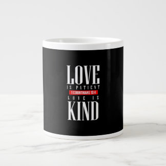 Taza De Café Gigante Love Is Patient Timeless Inspirational Style 