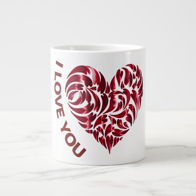 Taza De Café Gigante LOVE Mugs (Frente)
