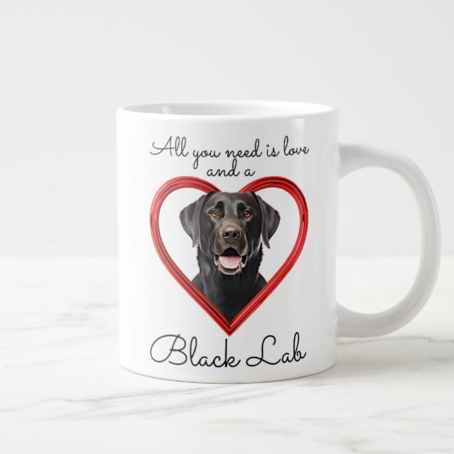 Taza De Café Gigante Loyal Black Lab (Derecha)