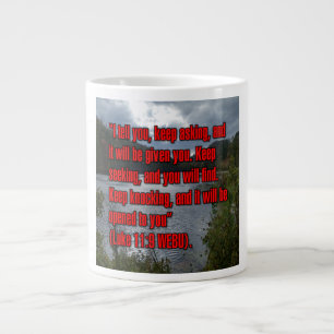 Taza De Café Gigante Lucas 11:9 WEBU Mug