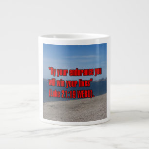 Taza De Café Gigante Lucas 21:19 WEBU Mug