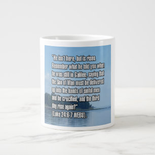 Taza De Café Gigante Lucas 24:6-7 WEBU Mug
