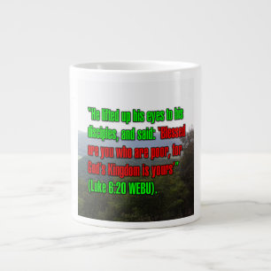 Taza De Café Gigante Lucas 6:20 WEBU Mug