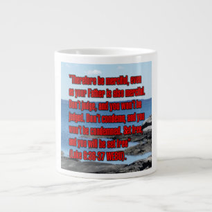 Taza De Café Gigante Lucas 6:36-37 WEBU Mug