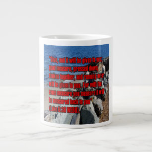 Taza De Café Gigante Lucas 6:38 WEBU Mug
