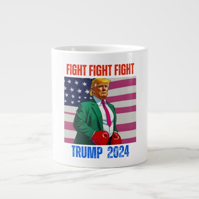 TAZA DE CAFÉ GIGANTE LUCHA DE LUCHA CONTRA TRUMP 2024 (Frente)