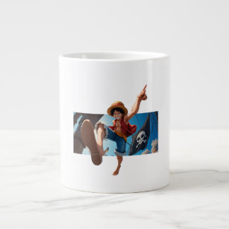 Taza De Café Gigante Luffy y el Pirata 