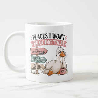 Taza De Café Gigante Lugares divertidos a los que no iré hoy Agotamient