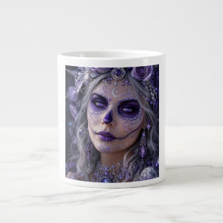 Taza De Café Gigante Luna de Amatista Calavera – Día Púrpura de los Mue