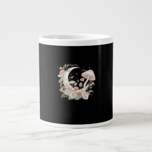 Taza De Café Gigante Luna estética Goblincore y Cottagecore Hongo