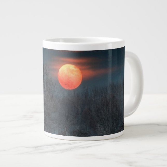 Taza De Café Gigante Luna llena | Noviembre en Scalenghe (Italia) (Derecha)