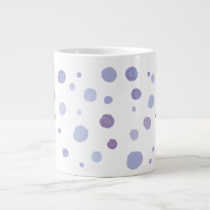 Taza De Café Gigante lunares pintados a mano