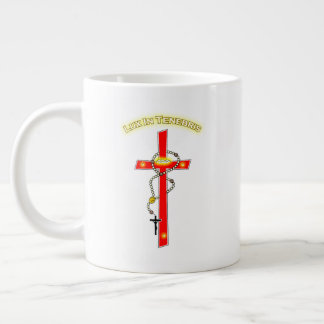 Taza De Café Gigante Lux in Tenebris - Rosary Cuz Corona 02