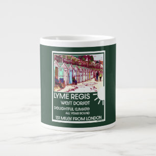 Taza De Café Gigante Lyme Regis Dorset England Vintage British Holiday
