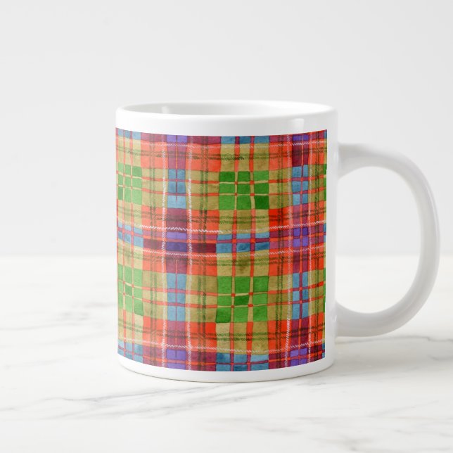 Taza De Café Gigante MAC RAE TARTAN Big Mug (Derecha)