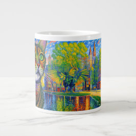 Taza De Café Gigante Macchi en la Plaza