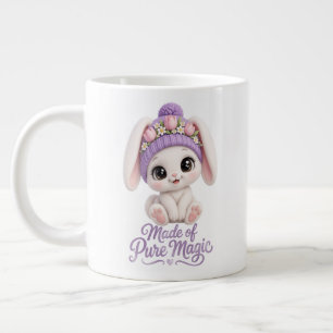 Taza De Café Gigante Made Of Pure Magic Cute Baby Bunny Pink Bodysuit