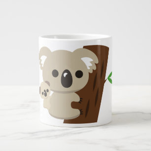Taza De Café Gigante Madre De La Familia Corta, Koala, Lleva Bebé